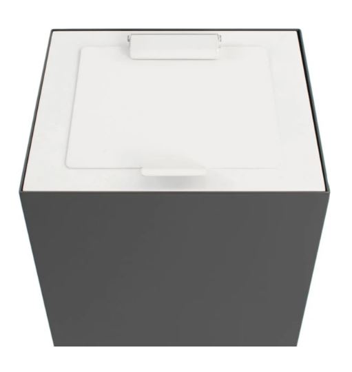 VepaBins VB206926 Wit Top met Klep voor Modulaire afvalbak 90l