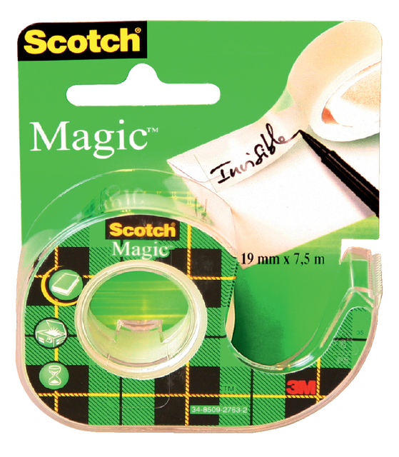 Plakband Scotch Magic 810 19mmx7.5m onzichtbaar + plakbandhouder Plakband Scotch Magic 810 19mmx7.5m onzichtbaar + plakbandhouder