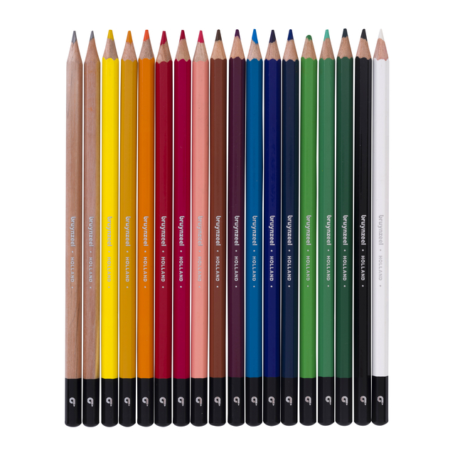 Kleurpotlood Bruynzeel set à 18 stuks assorti