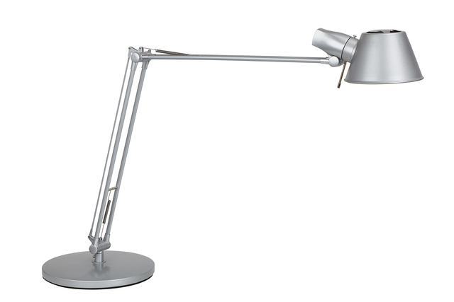 Bureaulamp MAUL Rock LED voet zilvergrijs