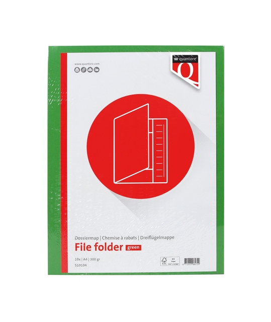 Dossiermap Quantore A4 300gr groen