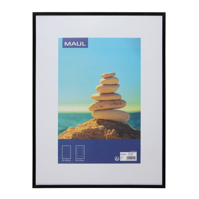 Fotolijst MAUL art 30x40cm kunststof frame zwart Fotolijst MAUL art 30x40cm kunststof frame zwart