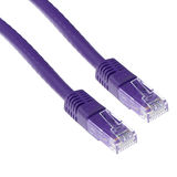 ACT Paarse 20 meter U/UTP CAT6A patchkabels met RJ45 connectoren