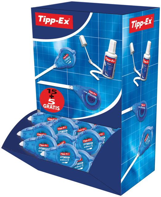 Correctietape Tipp-Ex easy refill ecolutions 5mmx14m 15+5 gratis Correctietape Tipp-Ex easy refill ecolutions 5mmx14m 15+5 gratis