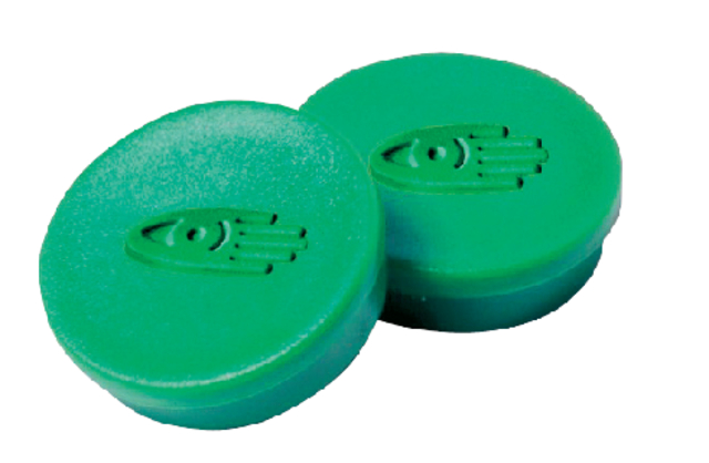 Magneet Legamaster 30mm 850gr groen 10 stuks Magneet Legamaster 30mm 850gr groen 10 stuks
