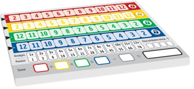 scorecard, board game, numbers, colorful, multicolor