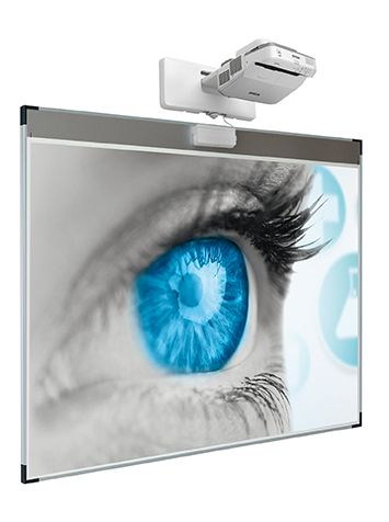 Projectiebord (16:10) ExtraFlat, Low Gloss, finger touch - 150x240 cm, 100"