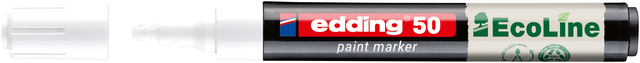 Paintmarker edding 50 EcoLine op waterbasis 2-3mm wit Paintmarker edding 50 EcoLine op waterbasis 2-3mm wit