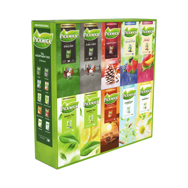 Thee Pickwick combibox 10x25 zakjes Thee Pickwick combibox 10x25 zakjes