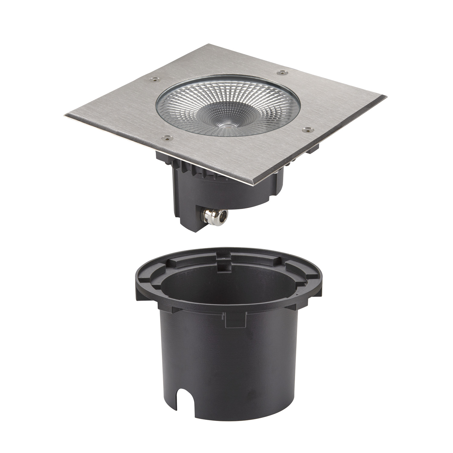 ROCCI 200 hoekig zwart 1xLED 3000K