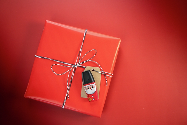 geschenkdoos, rood, touw, lint, Sinterklaas