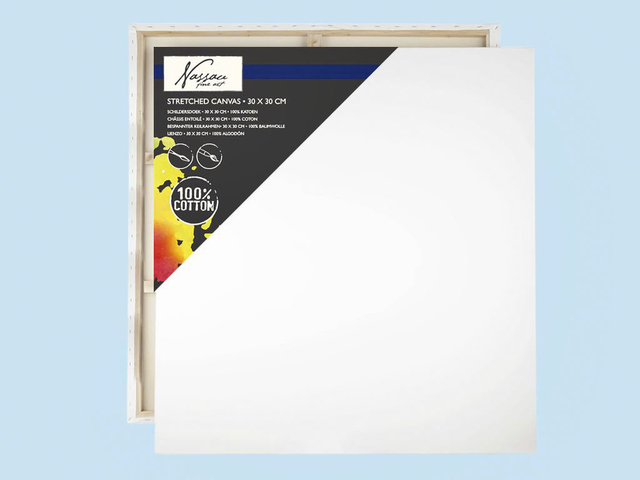 Canvas Nassau fine art 30x30cm 100% katoen Canvas Nassau fine art 30x30cm 100% katoen