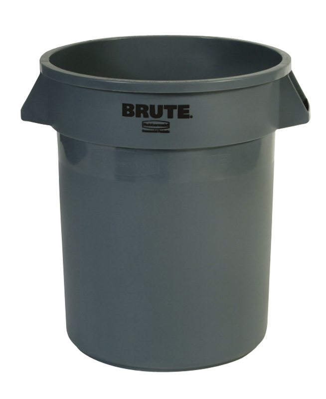 Rubbermaid Brute Afvalbak Rond 1211ltr Grijs per stuk