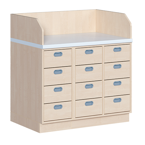 Commode, drie rijen
