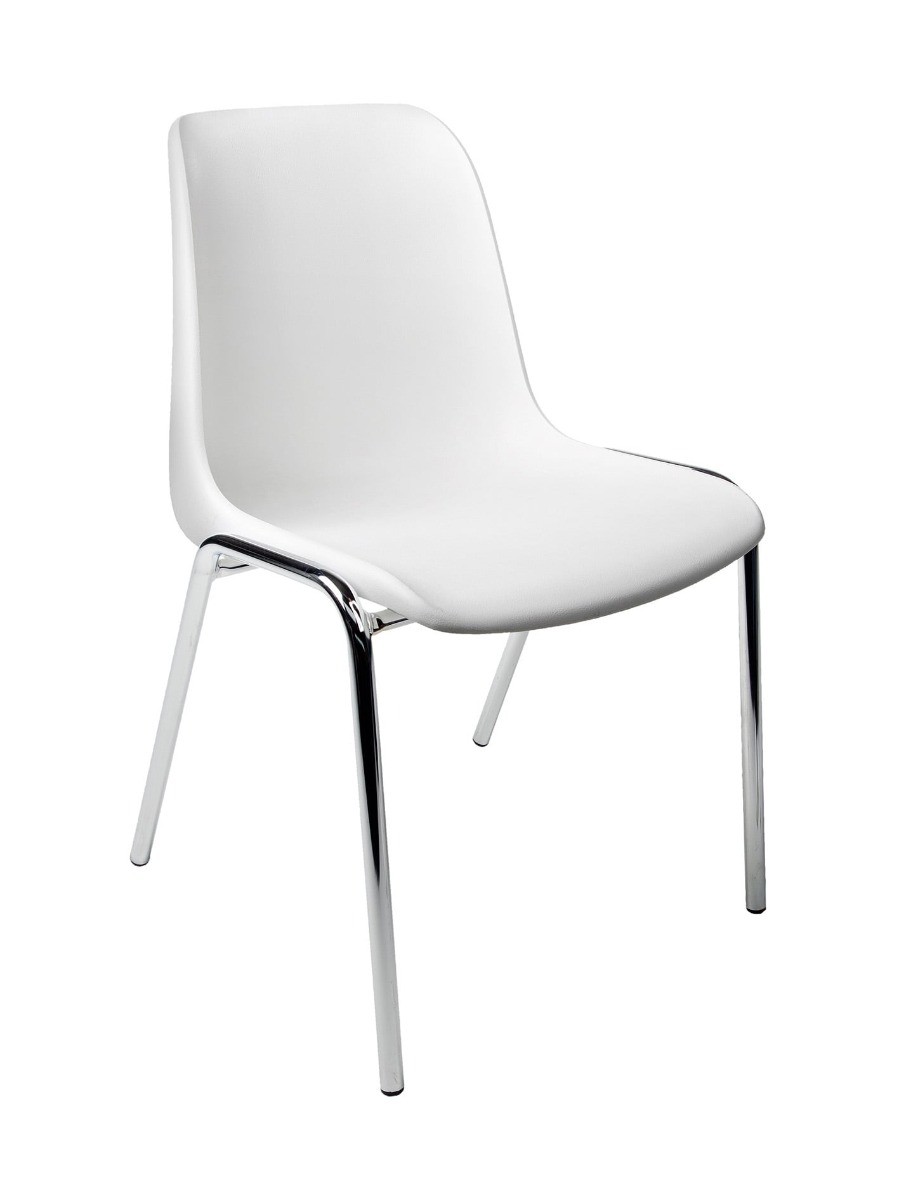 Kantinestoel KUIP-frame dikte 22 mm-Wit