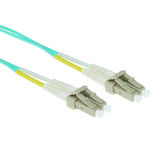 ACT 30 meter LSZH Multimode 50/125 OM3 glasvezel patchkabel duplex met LC connectoren