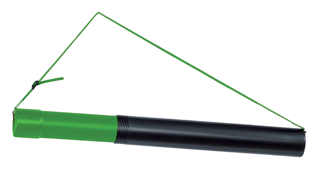 Tekeningkoker Linex zoom 70 tot 124cm doorsnee 7.5cm zwart Tekeningkoker Linex zoom 70 tot 124cm doorsnee 7.5cm zwart