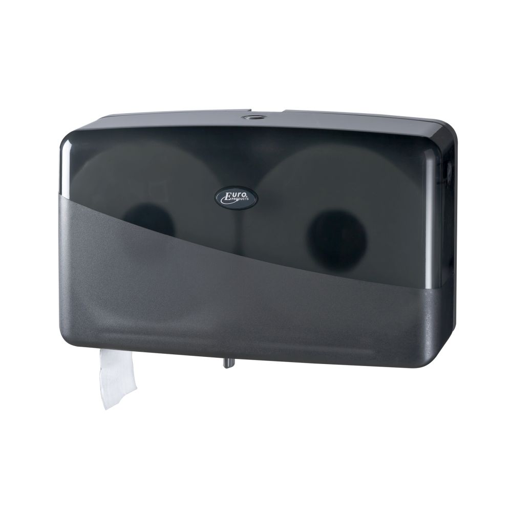 Pearl Black Toiletpapier Dispenser Mini Jumbo Duo zwart