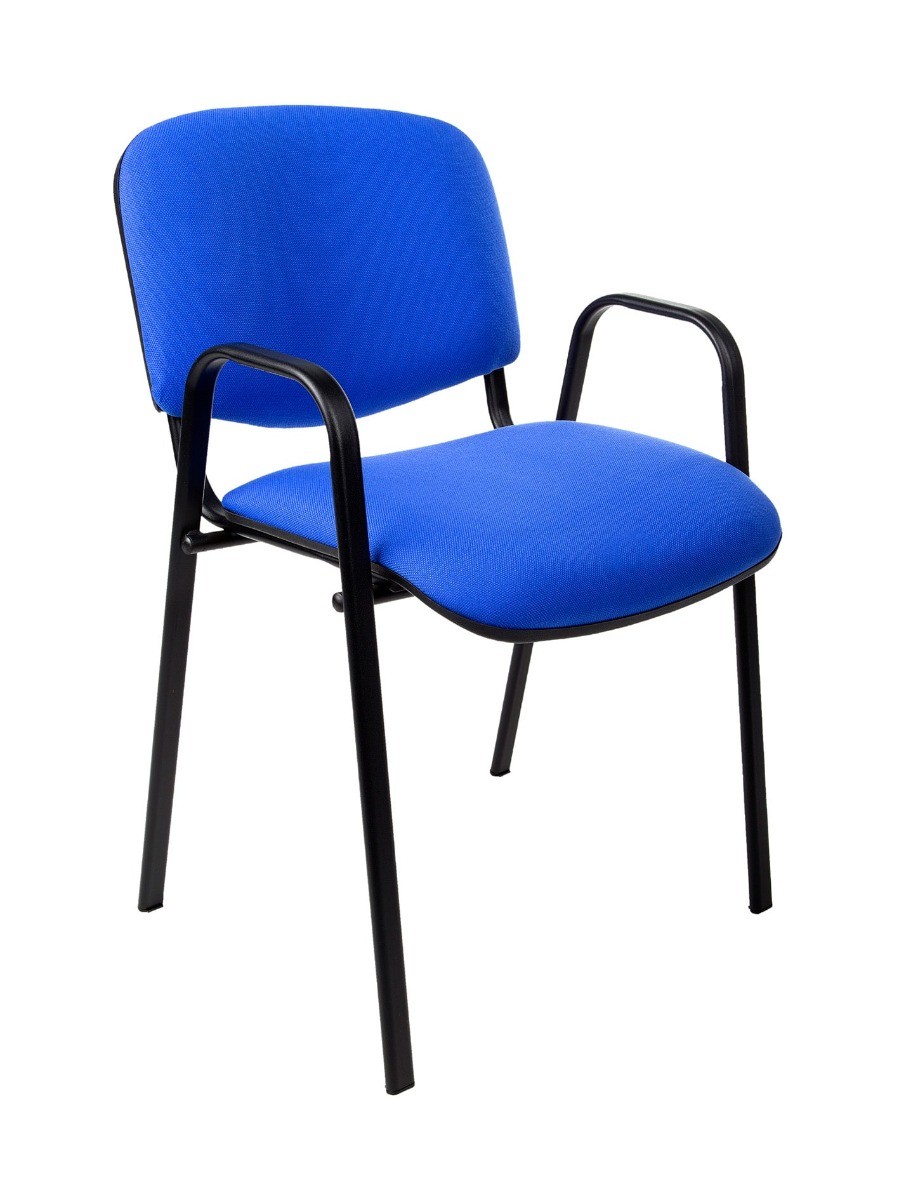 MILOS-Blauw-Stof-Zwart frame