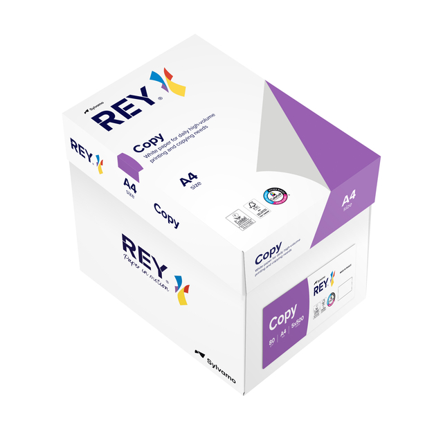 Kopieerpapier Rey Copy A4 80gr wit 500 vel
