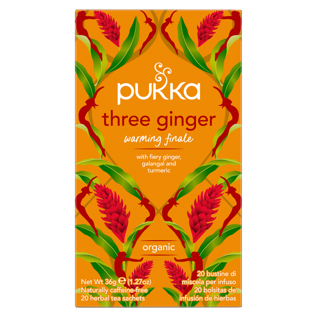 Thee Pukka ginger 20 zakjes Thee Pukka ginger 20 zakjes