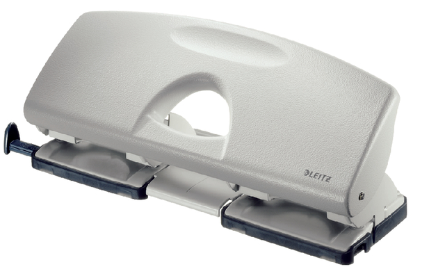 Perforator Leitz  metaal 4 gaats 25 vel grijs Perforator Leitz  metaal 4 gaats 25 vel grijs