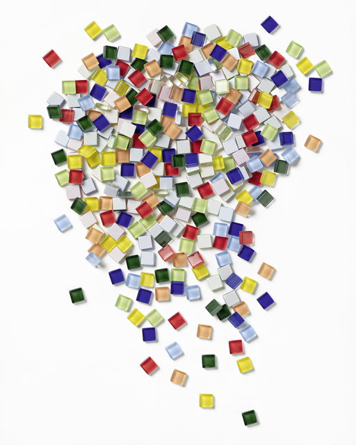 Mozaieksteentjes Folia 10x10mm glas basis assorti