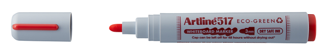 Whiteboardmarker Artline 517 Dry Safe Eco rond medium rood Whiteboardmarker Artline 517 Dry Safe Eco rond medium rood