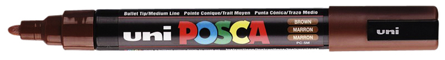 Paintmarker Uni POSCA PC5M medium bruin Paintmarker Uni POSCA PC5M medium bruin
