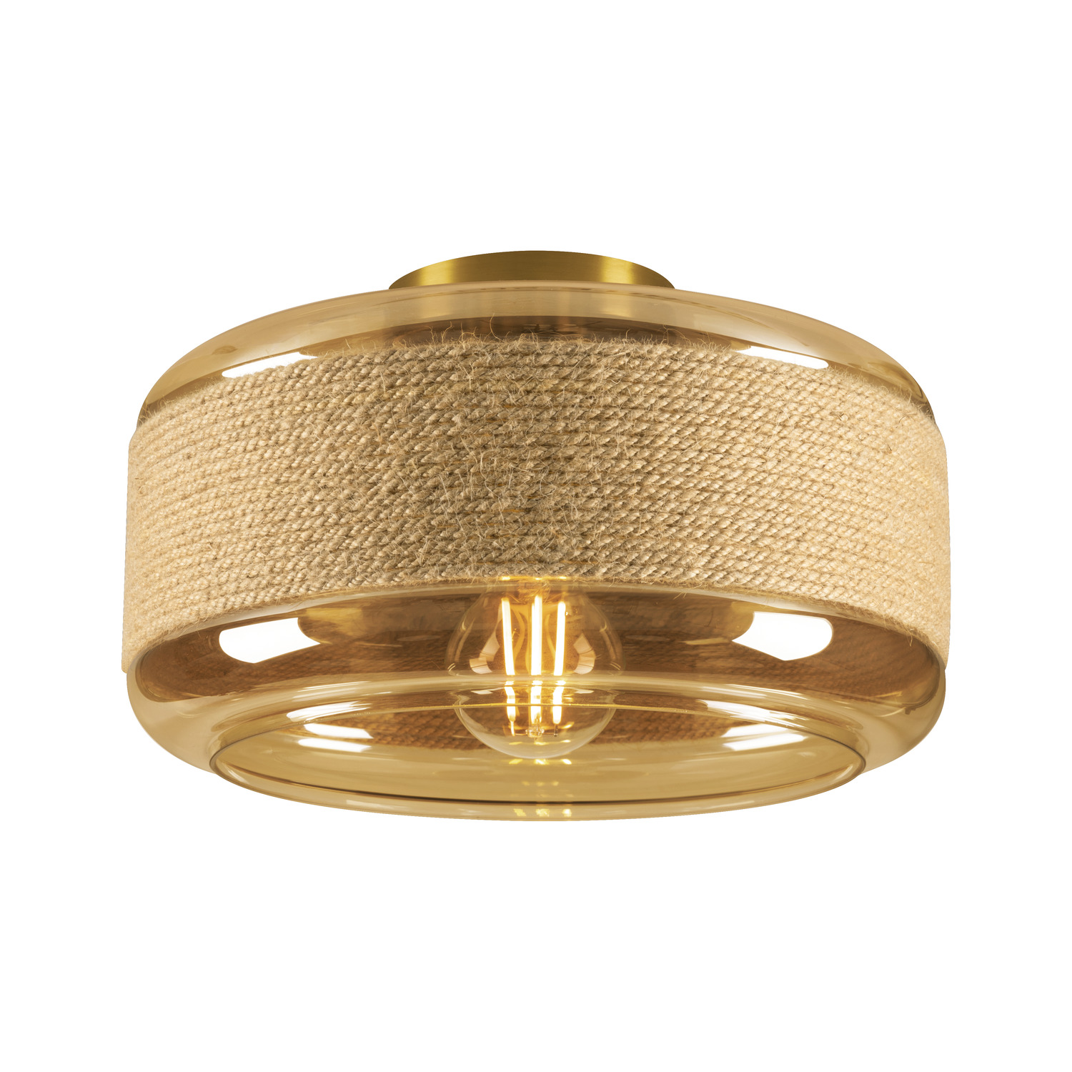 PANTILO ROPE 27 wand/plafond cilind. goud 1xE27