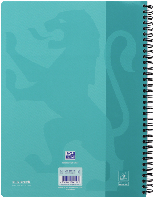 spiraalblok, A4 notitieblok, turquoise, soort notitieblok, karton omslag
