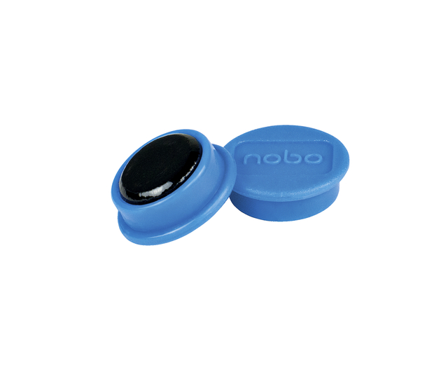 Magneet Nobo 24mm blauw 10 stuks