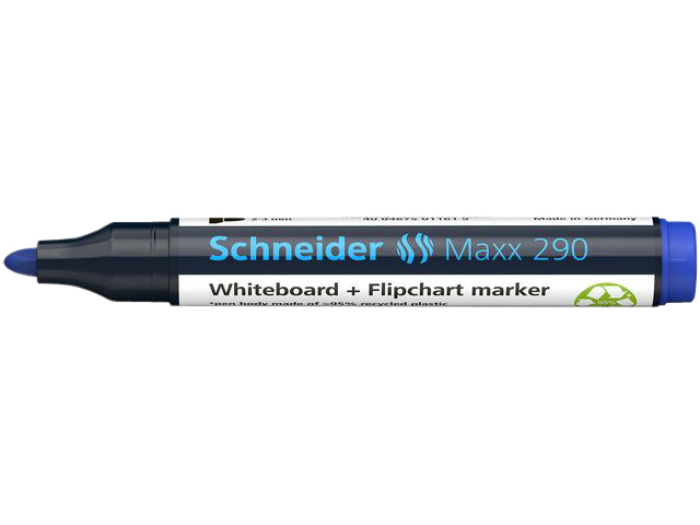 Whiteboardmarker Schneider Maxx 290 rond 2-3mm assorti doos à 3+1 gratis