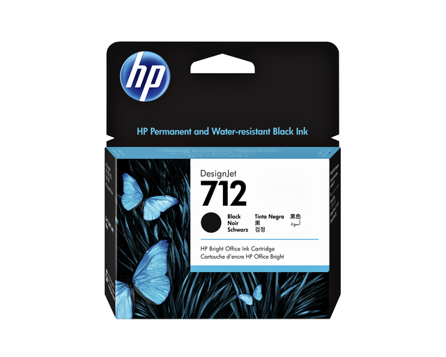 Inktcartridge HP 712 3ED71A zwart Inktcartridge HP 712 3ED71A zwart