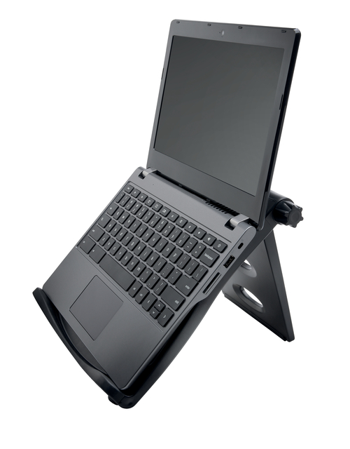 laptop, zwart, QWERTY-toetsenbord, touchpad, verstelbare standaard