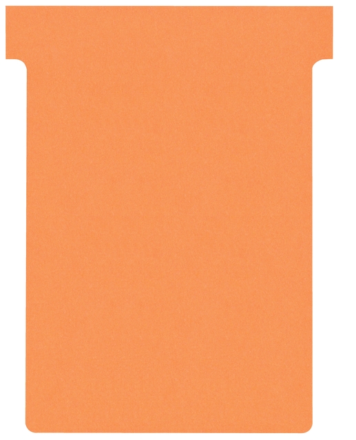 T-kaart Nobo nr.3 80mm oranje 100 stuks