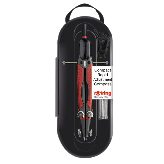 Inzetpasser rOtring 676580 Compact tot Ø36cm Inzetpasser rOtring 676580 Compact tot Ø36cm
