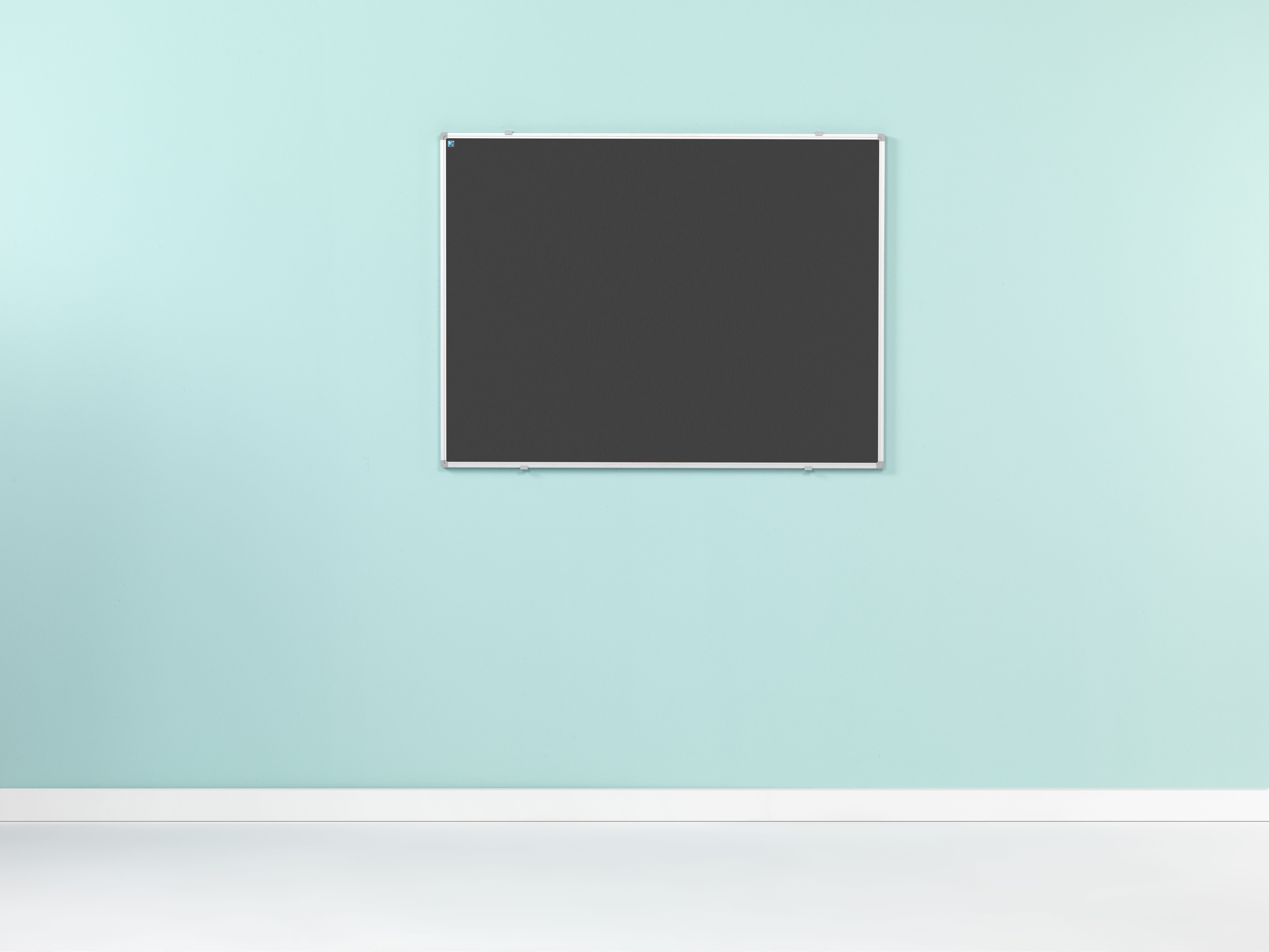 Prikbord Softline profiel 16mm, bulletin zwart - 120x300 cm