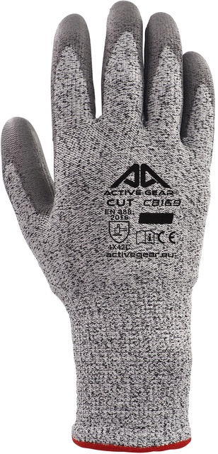 Handschoen ActiveGear snijbestendig grijs 11/XXL Handschoen ActiveGear snijbestendig grijs 11/XXL