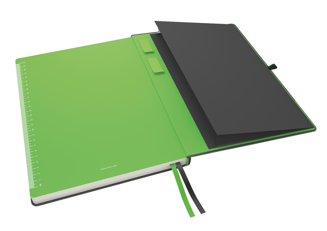Notitieboek Leitz Complete A4 lijn 160 pagina's 100gr zwart