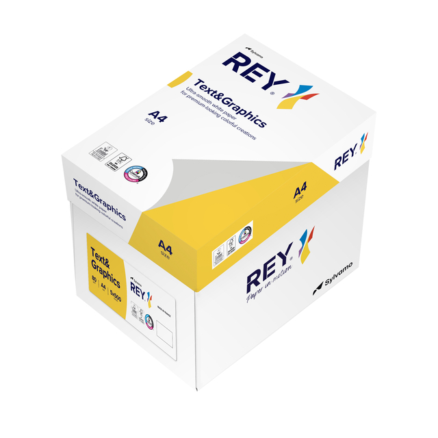 Kopieerpapier Rey Text & Graphics A4 80gr wit 500 vel