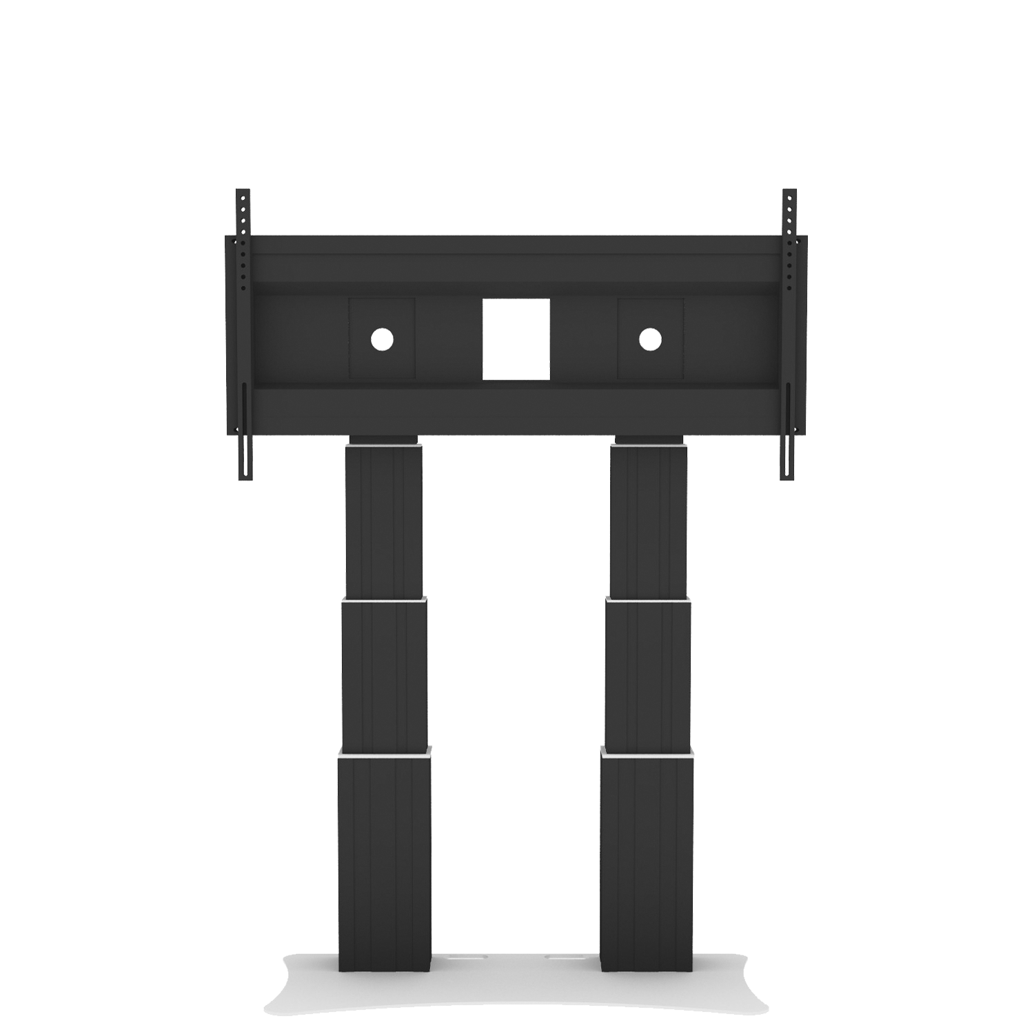 Elektrisch in hoogte verstelbare heavy duty XL monitorstandaard met 70 cm slag