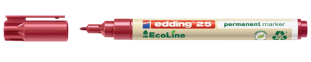 Viltstift edding 25 EcoLine rond 1mm rood Viltstift edding 25 EcoLine rond 1mm rood