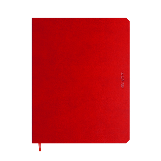 Notitieboek de KEMPEN Poppy 171x220mm blanco 192 pagina's  90gr rood Notitieboek de KEMPEN Poppy 171x220mm blanco 192 pagina's  90gr rood