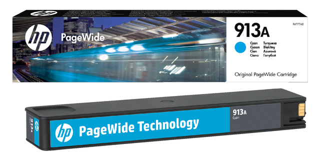 Inktcartridge HP F6T77AE 913A blauw Inktcartridge HP F6T77AE 913A blauw