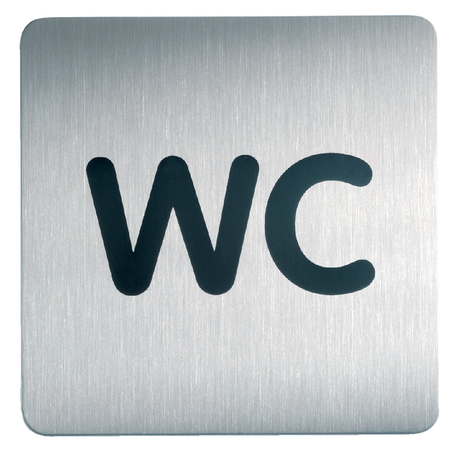 Infobord pictogram Durable 4957 vierkant wc 150mm Infobord pictogram Durable 4957 vierkant wc 150mm