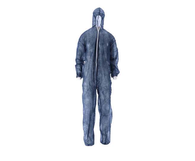 CMT Coverall Non Woven PP Blauw Maat XL doos 50 stuks