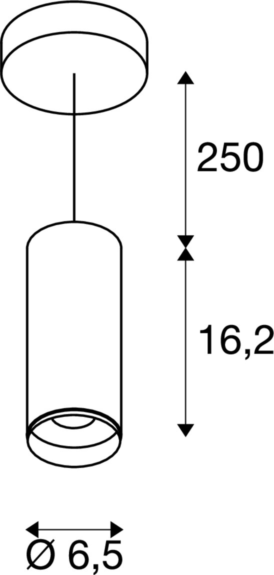 NUMINOS PD PHASE S zwart/zwart 60gr 1xLED 2700K