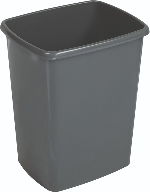 grijze bak, opbergbak, plastiek, ronde hoeken, container