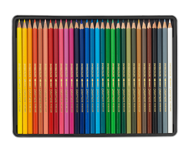 Kleurpotloden Caran d'Ache Swisscolor aquarel 30 stuks assorti